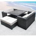 El conjunto de sofá de ratán al aire libre de cubo de la colección de Boca Grande